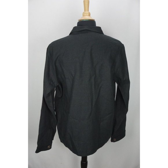 Anderson & Sheppard Savile Row Black Cotton Button Up Mens French Jacket Sz XL - Picture 4 of 10